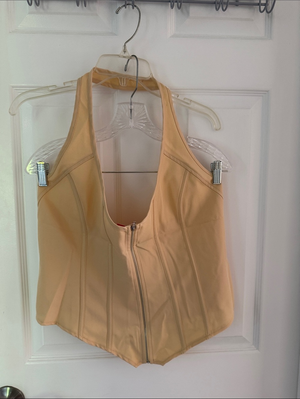 Butter, yellow Halter Bustier Top
